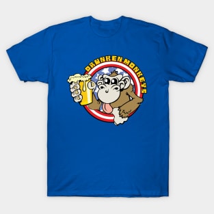 Drunken Monkey Softball Team Shirt T-Shirt
